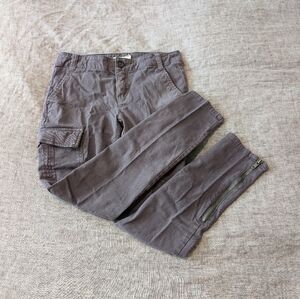 silence + noise Ankle Zipper Cargo Pants Gray Size 2